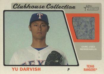 2015 Topps Heritage - Clubhouse Collection Relics #CCR-YD Yu Darvish Front