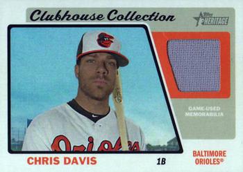 2015 Topps Heritage - Clubhouse Collection Relics #CCR-CD Chris Davis Front