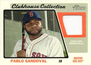 2015 Topps Heritage - Clubhouse Collection Relics #CCR-PS Pablo Sandoval Front