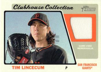 2015 Topps Heritage - Clubhouse Collection Relics #CCR-TL Tim Lincecum Front