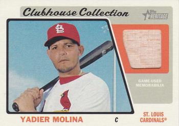 2015 Topps Heritage - Clubhouse Collection Relics #CCR-YM Yadier Molina Front