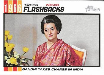 2015 Topps Heritage - News Flashbacks #NF-8 Indira Gandhi Front