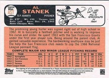 2015 Topps Heritage - Real One Autographs #ROA-AST Al Stanek Back