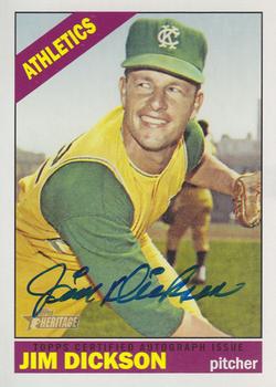 2015 Topps Heritage - Real One Autographs #ROA-JD Jim Dickson Front