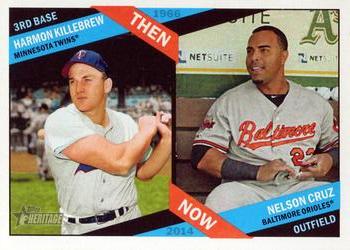 2015 Topps Heritage - Then and Now #TN-1 Harmon Killebrew / Nelson Cruz Front