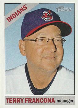 2015 Topps Heritage - Blue Ink Backs #183 Terry Francona Front