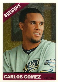 2015 Topps Heritage - Chrome #THC-482 Carlos Gomez Front