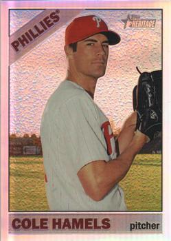 2015 Topps Heritage - Chrome Refractor #THC-490 Cole Hamels Front