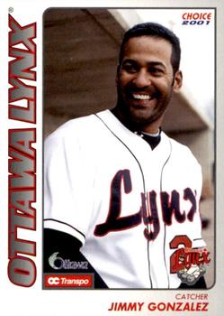 2001 Choice Ottawa Lynx #07 Jimmy Gonzalez Front