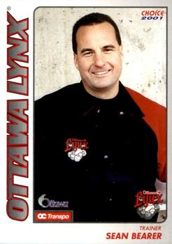 2001 Choice Ottawa Lynx #28 Sean Bearer Front