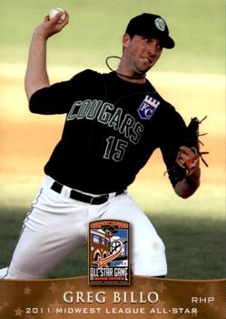 2011 Grandstand Midwest League All-Stars West Division #NNO Greg Billo Front