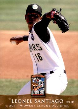 2011 Grandstand Midwest League All-Stars West Division #NNO Leonel Santiago Front