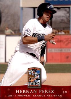 2011 Grandstand Midwest League All-Stars East Division #NNO Hernan Perez Front