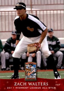 2011 Grandstand Midwest League All-Stars East Division #NNO Zach Walters Front