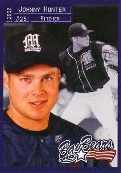 2002 Grandstand Mobile BayBears #20 Johnny Hunter Front