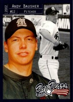 2002 Grandstand Mobile BayBears #24 Andy Bausher Front