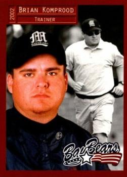 2002 Grandstand Mobile BayBears #29 Brian Komprood Front