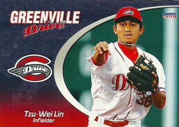 2014 Choice Greenville Drive #19 Tzu-Wei Lin Front