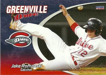 2014 Choice Greenville Drive #16 Jake Romanski Front