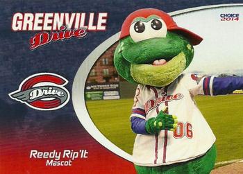 2014 Choice Greenville Drive #34 Reedy Rip'It Front