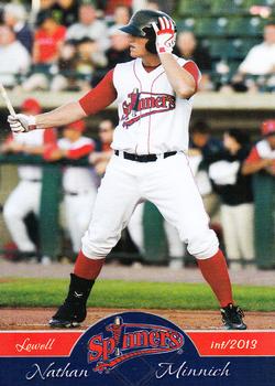 2013 Grandstand Lowell Spinners #NNO Nathan Minnich Front