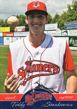 2013 Grandstand Lowell Spinners #NNO Teddy Stankiewicz Front