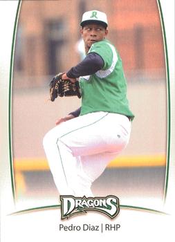 2014 Dayton Dragons Team Issue #9 Pedro Diaz Front