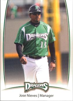 2014 Dayton Dragons Team Issue #22 Jose Nieves Front