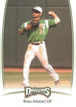 2014 Dayton Dragons Team Issue #1 Beau Amaral Front