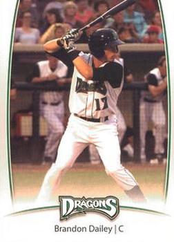 2014 Dayton Dragons Team Issue #8 Brandon Dailey Front