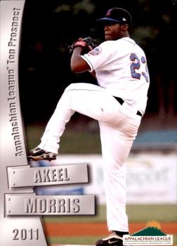 2011 Grandstand Appalachian League Top Prospects #NNO Akeel Morris Front