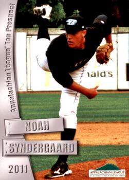 2011 Grandstand Appalachian League Top Prospects #NNO Noah Syndergaard Front