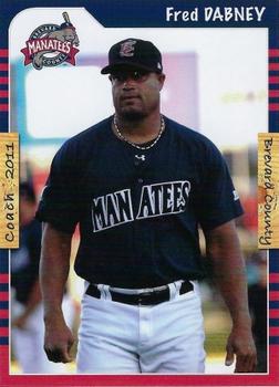 2011 Grandstand Brevard County Manatees #NNO Fred Dabney Front