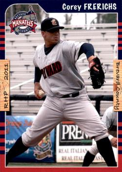 2011 Grandstand Brevard County Manatees #NNO Corey Frerichs Front