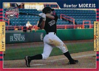 2011 Grandstand Brevard County Manatees #NNO Hunter Morris Front
