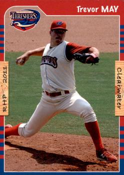 2011 Grandstand Clearwater Threshers #NNO Trevor May Front
