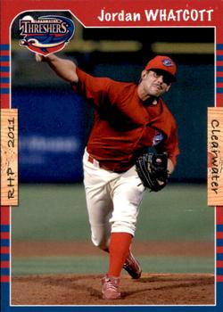 2011 Grandstand Clearwater Threshers #NNO Jordan Whatcott Front