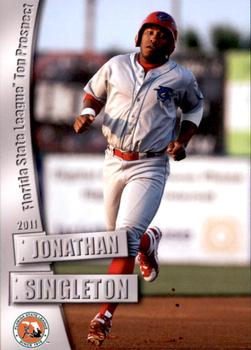 2011 Grandstand Florida State League Top Prospects #NNO Jonathan Singleton Front