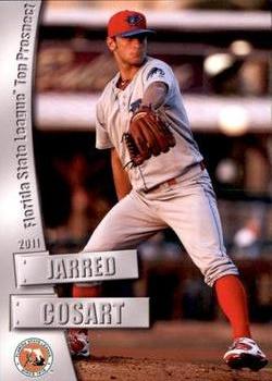 2011 Grandstand Florida State League Top Prospects #NNO Jarred Cosart Front