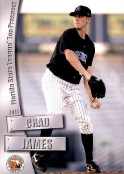 2011 Grandstand Florida State League Top Prospects #NNO Chad James Front