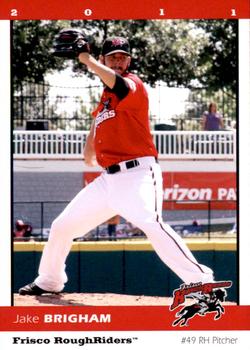 2011 Grandstand Frisco RoughRiders #NNO Jake Brigham Front