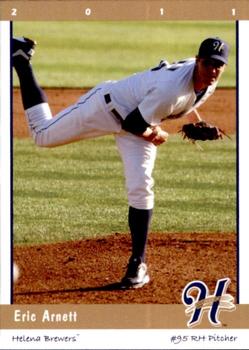 2011 Grandstand Helena Brewers #NNO Eric Arnett Front
