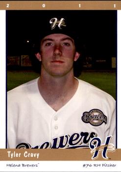 2011 Grandstand Helena Brewers #NNO Tyler Cravy Front