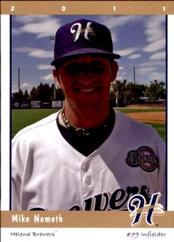 2011 Grandstand Helena Brewers #NNO Mike Nemeth Front