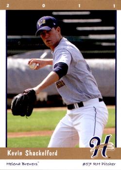 2011 Grandstand Helena Brewers #NNO Kevin Shackelford Front