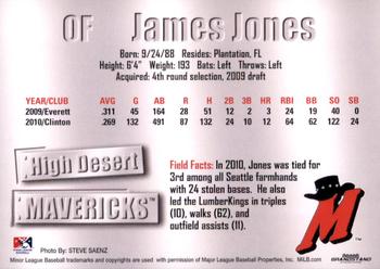 2011 Grandstand High Desert Mavericks #NNO James Jones Back