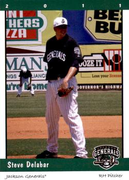 2011 Grandstand Jackson Generals #NNO Steve Delabar Front