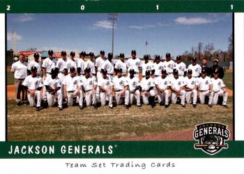 2011 Grandstand Jackson Generals #NNO Team Card Front