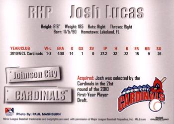 2011 Grandstand Johnson City Cardinals #NNO Josh Lucas Back