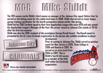 2011 Grandstand Johnson City Cardinals #NNO Mike Shildt Back